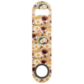 Frühstücks-Muster 3 Speed Flaschenöffner (Rückseite)