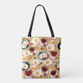 Frühstücks-Muster 3 Tasche (Rückseite)