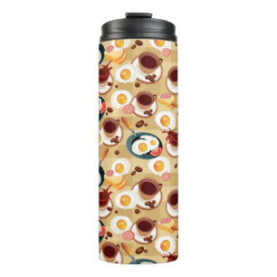 Frühstücks-Muster 3 Thermosbecher