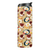 Frühstücks-Muster 3 Thermosbecher (Nach links gedreht)