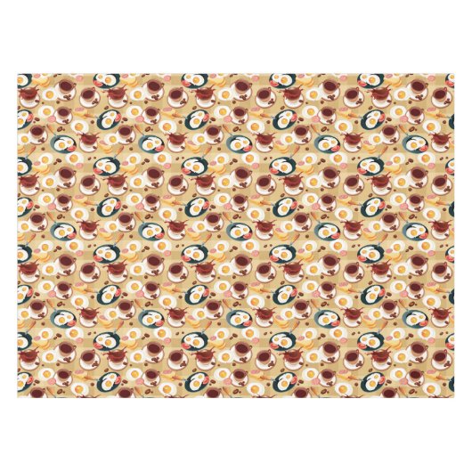 Frühstücks-Muster 3 Tischdecke (Vorderseite (Horizontal))