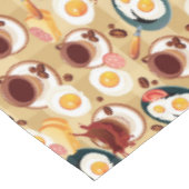 Frühstücks-Muster 3 Tischdecke (Schrägansicht)