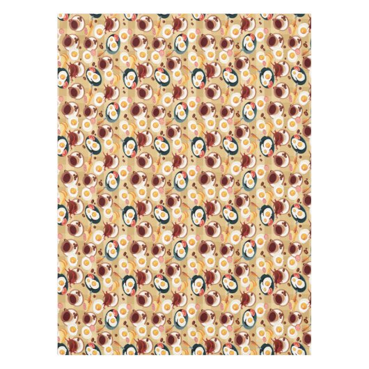 Frühstücks-Muster 3 Tischdecke (Vorderseite)