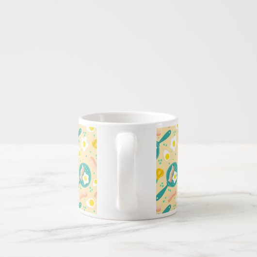 Frühstücks-Muster Espressotasse (Rückseite)