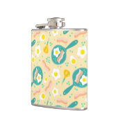 Frühstücks-Muster Flachmann (Links)