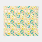 Frühstücks-Muster Fleecedecke (Vorderseite (Horizontal))