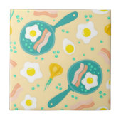 Frühstücks-Muster Fliese (Vorderseite)