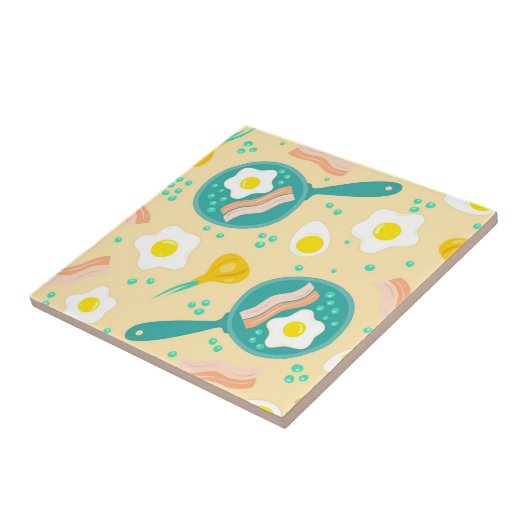 Frühstücks-Muster Fliese (Seite)