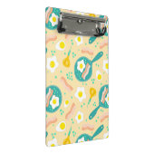 Frühstücks-Muster Mini Klemmbrett (Schrägansicht)