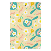 Frühstücks-Muster Mini Klemmbrett (Rückseite)