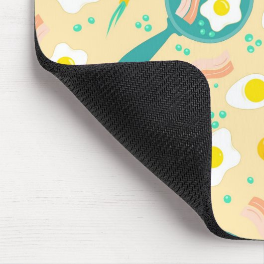 Frühstücks-Muster Mousepad (Ecke)