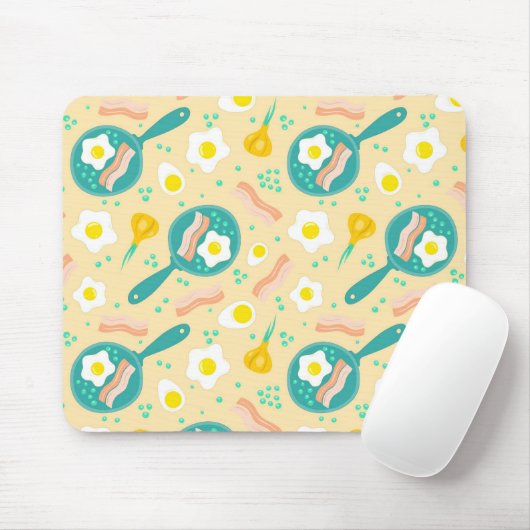 Frühstücks-Muster Mousepad (Mit Mouse)