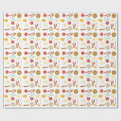 Frühstücks-Muster-Packpapier Geschenkpapier (Flach)