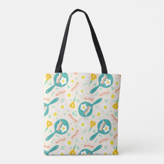 Frühstücks-Muster Tasche (Rückseite)