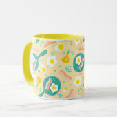 Frühstücks-Muster Tasse (Vorderseite Links)