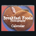 Frühstücks-Nahrungsmittelkalender Kalender<br><div class="desc">Dieses ist ein Kalender,  der einige Fotografien der verschiedenen Frühstücksnahrungsmittel anzeigt.</div>