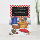 Frühstücks-spezielle Geburtstags-Karte Karte (Vorderseite)
