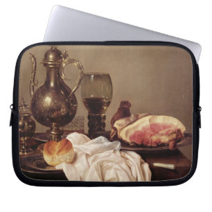 Frühstücks-Stillleben (Öl auf Platte) Laptopschutzhülle