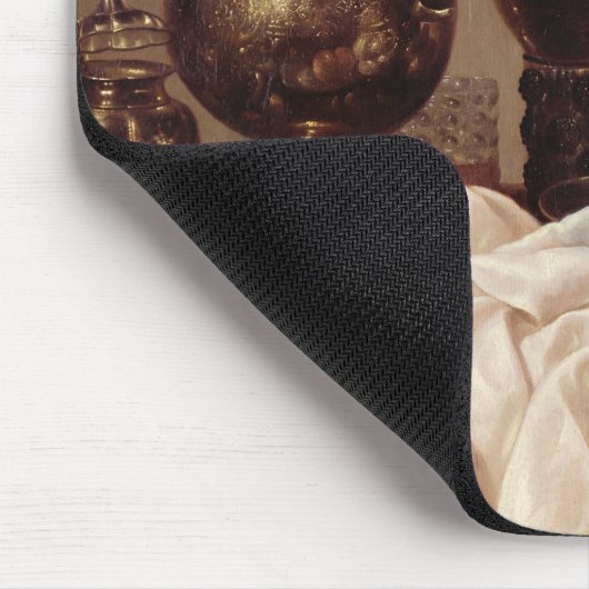 Frühstücks-Stillleben (Öl auf Platte) Mousepad (Ecke)