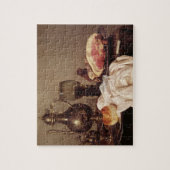 Frühstücks-Stillleben (Öl auf Platte) Puzzle (Vertikal)