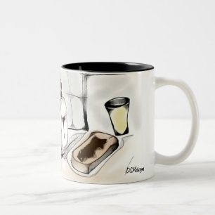 Frühstücks-Tasse Zweifarbige Tasse