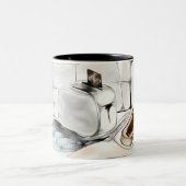 Frühstücks-Tasse Zweifarbige Tasse (Mittel)