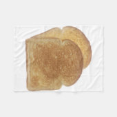 Frühstücks-Toast Fleecedecke (Vorderseite (Horizontal))