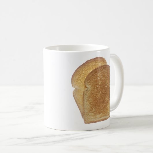 Frühstücks-Toast Kaffeetasse (VorderseiteRechts)