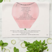 Frühstücksauflauf-der romantische Rezept-Schürzenl Geschirrtuch (Gefaltet)