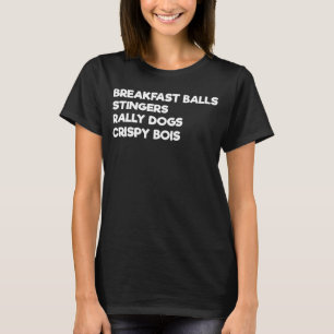 Frühstücksbälle Stingers Kundgebung Hunde Golf Beg T-Shirt