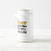 Frühstücksbier Bierglas (Vorderseite Links)