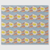 Frühstücksbild Bacon and Egg Geschenkpapier (Flach)