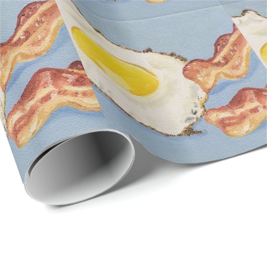 Frühstücksbild Bacon and Egg Geschenkpapier (Rolleneckpunkt)