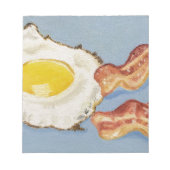 Frühstücksbild Bacon and Egg Notizblock (Vorderseite)