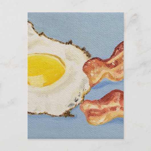 Frühstücksbild Bacon and Egg Postkarte (Vorderseite)