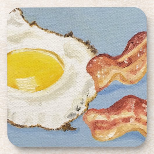 Frühstücksbild Bacon and Egg Untersetzer (Vorderseite)