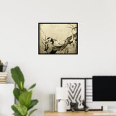 FRÜHSTÜCKSBIRD UND BLUME BAUM POSTER (Heimbüro)