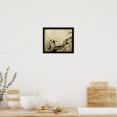 FRÜHSTÜCKSBIRD UND BLUME BAUM POSTER (Küche)