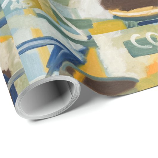 Frühstücksblende Geschenkpapier (Rolleneckpunkt)