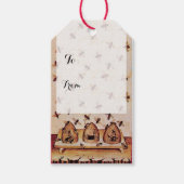 FRÜHSTÜCKSBLUMEN HONEY BIE, BEEKEEPER Weihnachten Geschenkanhänger (Vorderseite)