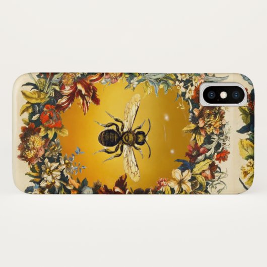 FRÜHSTÜCKSBLUMEN HONEY BIE / RINDFLEISCH Case-Mate iPhone HÜLLE (Rückseite (Horizontal))