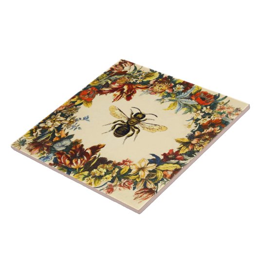 FRÜHSTÜCKSBLUMEN HONEY BIE / RINDFLEISCH FLIESE (Seite)