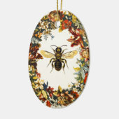 FRÜHSTÜCKSBLUMEN HONEY BIE / RINDFLEISCH KERAMIK ORNAMENT (Links)