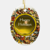 FRÜHSTÜCKSBLUMEN HONEY BIE / RINDFLEISCH KERAMIK ORNAMENT (Hinten)