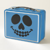 Frühstücksbox mit Lächeln. Metall Brotdose (Rückseite)