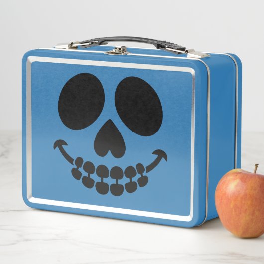 Frühstücksbox mit Lächeln. Metall Brotdose (Beispiel)