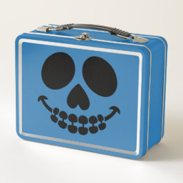 Frühstücksbox mit Lächeln. Metall Brotdose