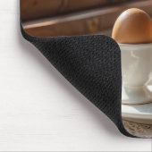 Frühstücksbraune Eier in Eierbechern Mousepad (Ecke)