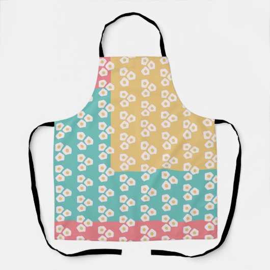 Frühstücksbrunch - farbenfrohe Muster Schürze (Vorderseite)