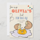 Frühstücksbrunch Kinder 2. Party Einladung (Vorderseite)